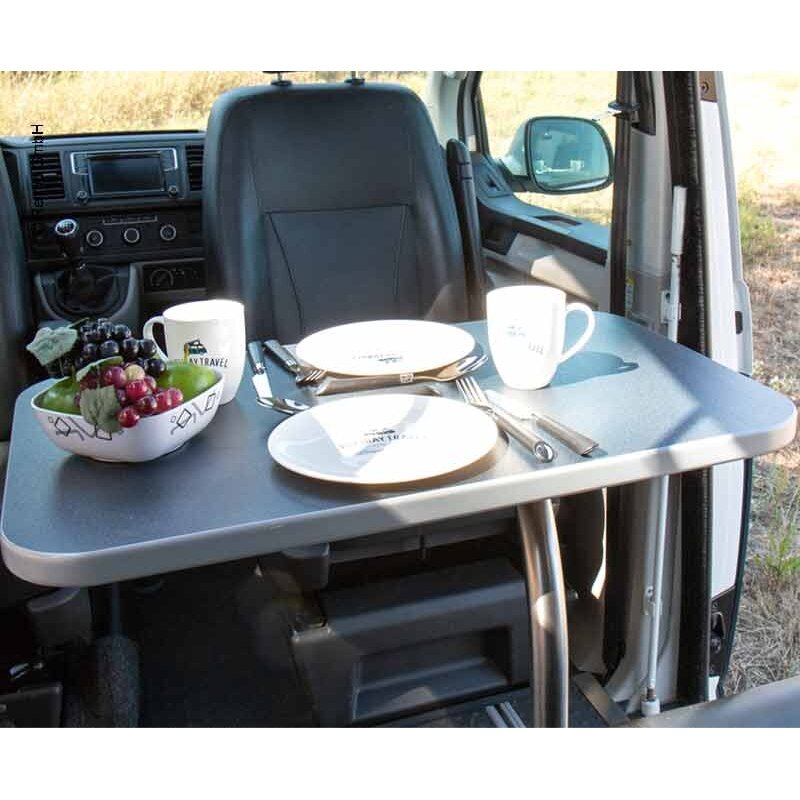 Stalų sistema prabanga su pasukamu stalo rėmu antracitas- VW T6/5