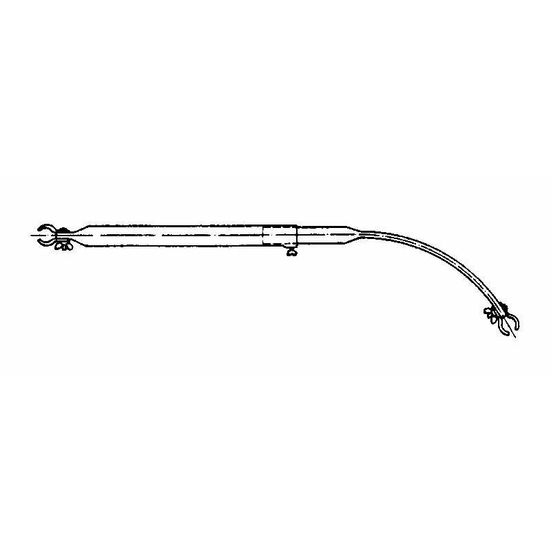 Stogo atraminis strypas plieninis, 145-205 cm sk.: 22 mm galas, SB