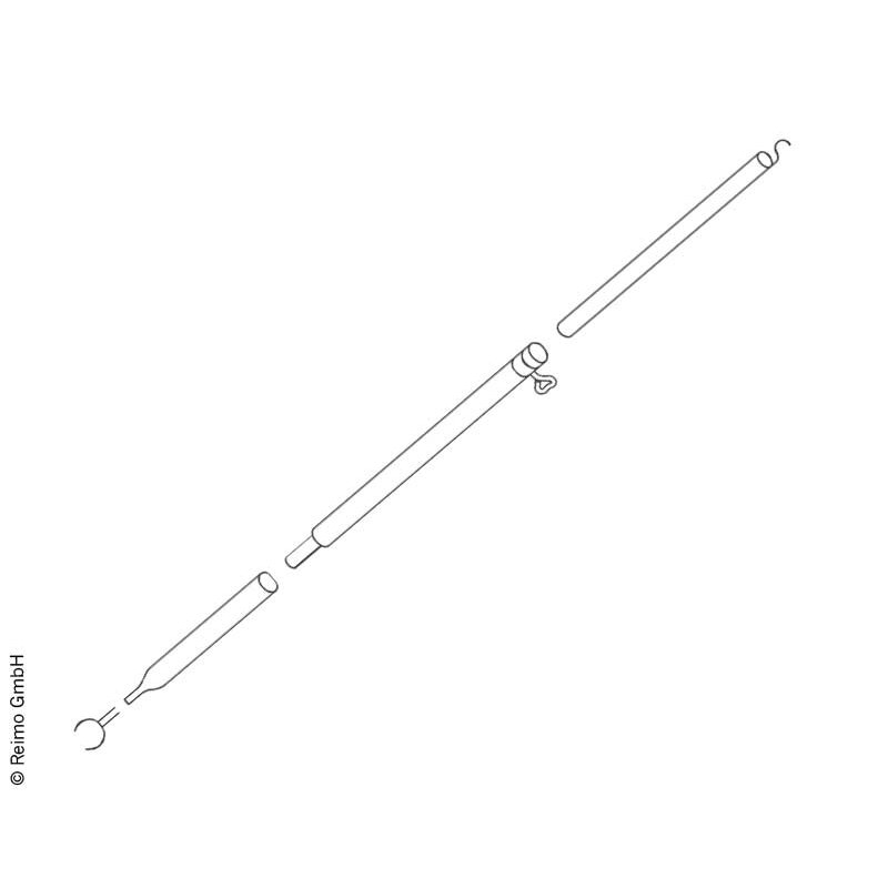 Stogo kablio strypas aliuminis 1,6-2,6M Stogo kablio strypas aliuminis 1,6-2,6M