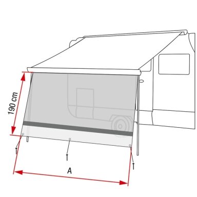 Sunview XL priekinė siena F80L, 325cm