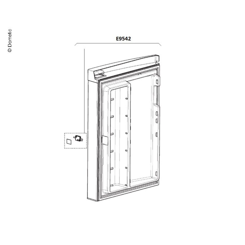 Sukomplektuotos durys RMH7390L Sukomplektuotos durys RMH7390L