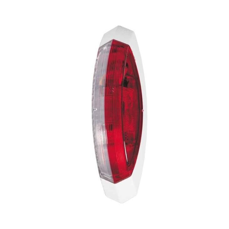 Šviesiai raudona/balta prošvaisa, balta pagrindo plokštė dešinėje, 122,2x39,2x28,6 mm Šviesiai raudona/balta prošvaisa, balta pagrindo plokštė dešinėje, 122,2x39,2x28,6 mm