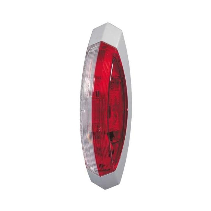 Raudonos/baltos spalvos žibintas dešinės pusės 122.2 x H 39.2 x 28.6 mm