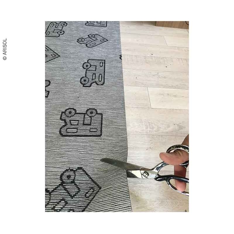 Svetainės kilimas 50x150cm pilkas, raštas, 45% poliesteris/55% medvilnė 2 Svetainės kilimas 50x150cm pilkas, raštas, 45% poliesteris/55% medvilnė 2