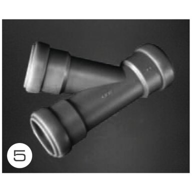 T formos dalis skirta 28 mm nuotekų vamzdžių sistemoms