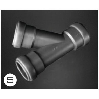 T formos dalis skirta 28 mm nuotekų vamzdžių sistemoms T formos dalis skirta 28 mm nuotekų vamzdžių sistemoms