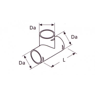 T formos dalis vamzdžių sujungimui 60mm T formos dalis vamzdžių sujungimui 60mm