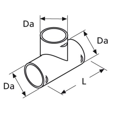 T formos sujungimas 60 mm