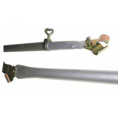 Tempimo strypas/stogo atraminis strypas plieninis 170-250cm, 3 dalys