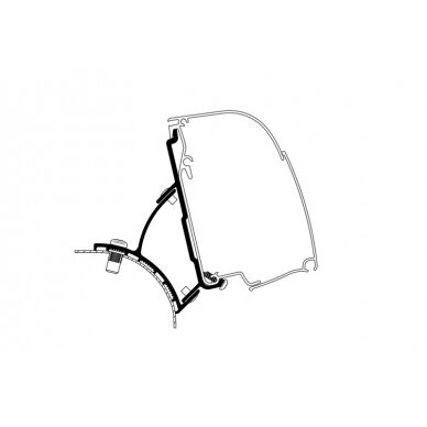 Tento adapteris Thule 4200 - VW T5/T6 Minivenas Fiksuotas Tento adapteris Thule 4200 - VW T5/T6 Minivenas Fiksuotas