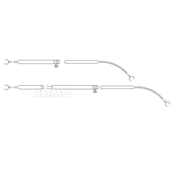 Tempimo strypas/stogo atraminis strypas plieninis 80-115cm, 2 dalys Tempimo strypas/stogo atraminis strypas plieninis 80-115cm, 2 dalys