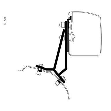Thule markizės 3200, adapteris Ford Transit/Tourneo Custom Fixed RHD