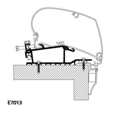 Thule stogo tvirtinimo adapteris hobiui Thule stogo tvirtinimo adapteris hobiui