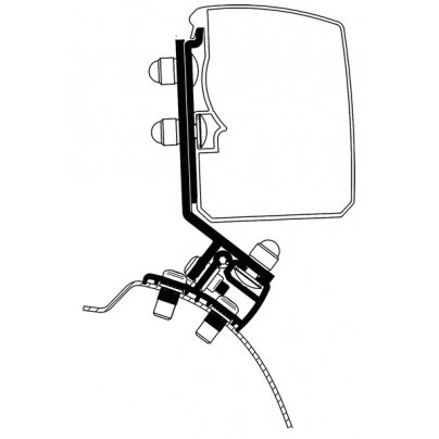 Thule markizės 3200, adapteris PSA Miniven Fixed LHD