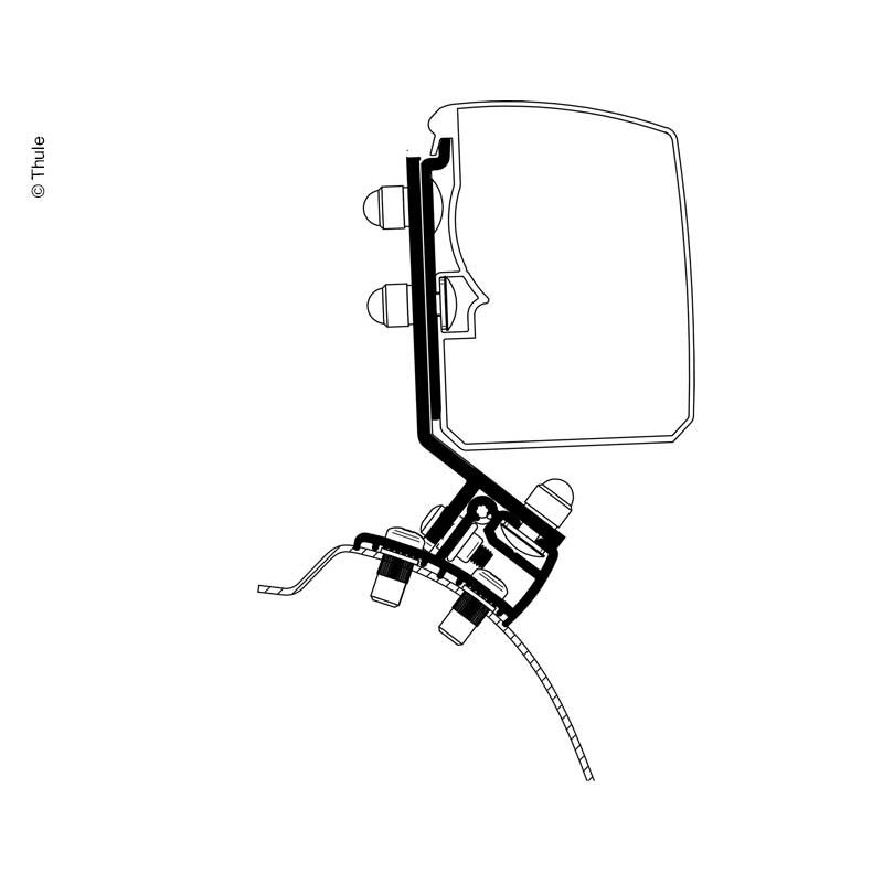 Thule markizės 3200, adapteris PSA Miniven Fixed RHD Thule markizės 3200, adapteris PSA Miniven Fixed RHD