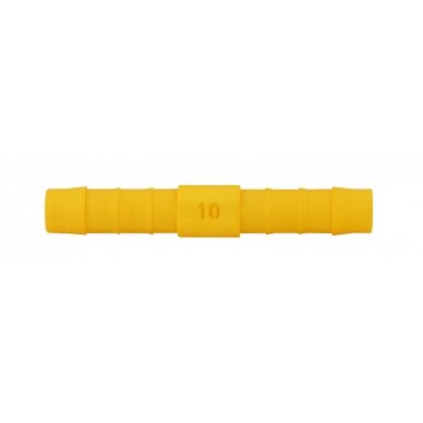 Tiesi jungtis 10mm žarnai 2vnt.Balta/geltona Tiesi jungtis 10mm žarnai 2vnt.Balta/geltona