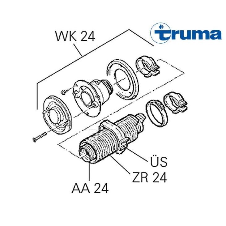 Tiekimo vamzdis ZR 24, 64 mm (bėgimo metras)