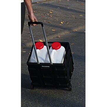 Transportavimo vežimėlis su sulankstoma dėže, keliamoji galia 35kg Transportavimo vežimėlis su sulankstoma dėže, keliamoji galia 35kg