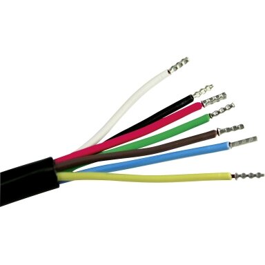 Transporto priemonės kabelis PVC H05VV-F 5 x 1,0 mm Transporto priemonės kabelis PVC H05VV-F 5 x 1,0 mm