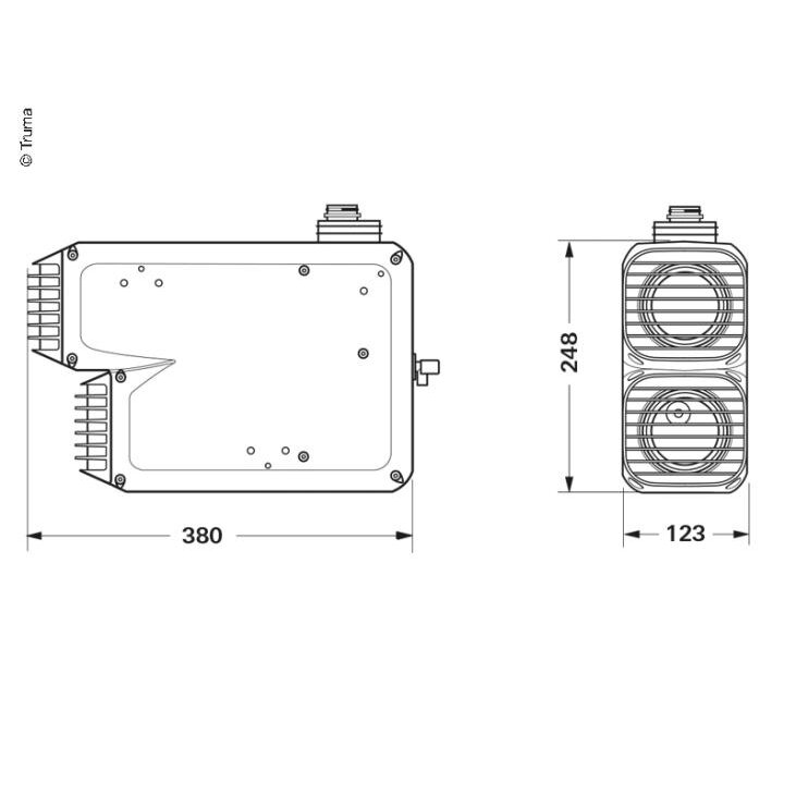 Truma šildymas - VarioHeat eco 12V, galia 2400W 2