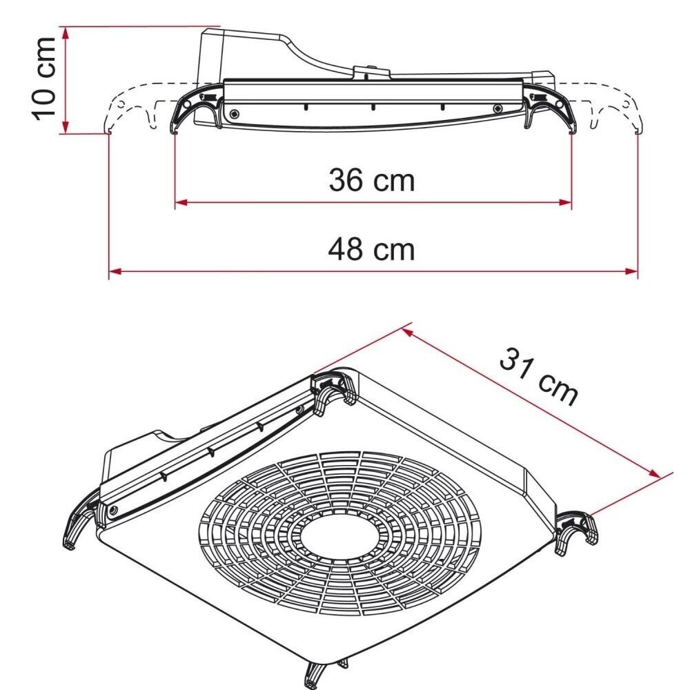 „Turbo Kit“ -Galingas ventiliatorius, skirtas kabinti beveik visuose stoglangiuose 6 „Turbo Kit“ -Galingas ventiliatorius, skirtas kabinti beveik visuose stoglangiuose 6
