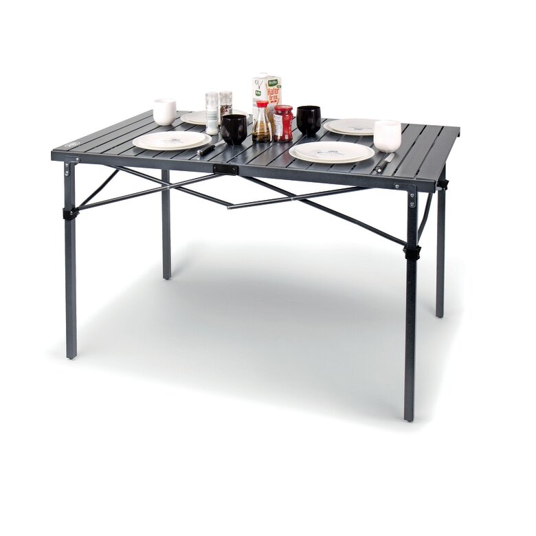 Turizmo stalas RAUMA II 119x70x70cm antracitas, aliuminis