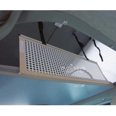Tvirtas apsauginis tinklelis nišai 1060x350 mm su sagtimi Tvirtas apsauginis tinklelis nišai 1060x350 mm su sagtimi