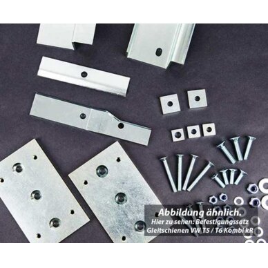 Tvirtinimo komplektas Grizzly slydimo bėgeliai VW T6/5 KR.997mm atstumas į kairę/dešinę. Tvirtinimo komplektas Grizzly slydimo bėgeliai VW T6/5 KR.997mm atstumas į kairę/dešinę.
