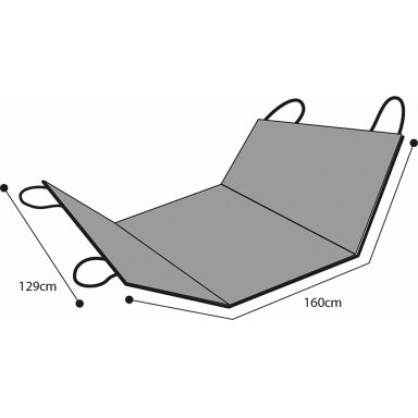 Tyro apsauginis automobilio dangtis, 162 x 132 cm, juodas