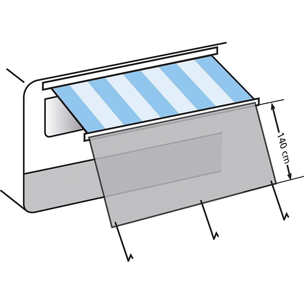 Universali apsauga nuo saulės tentams 300 x 140 cm šviesiai pilka 1 Universali apsauga nuo saulės tentams 300 x 140 cm šviesiai pilka 1