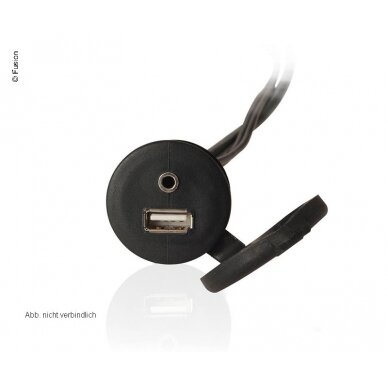USB lizdas, skirtas montuoti GARMIN RV-BBT602 pirštinių skyriuje USB lizdas, skirtas montuoti GARMIN RV-BBT602 pirštinių skyriuje