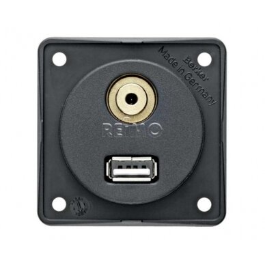 USB/garso lizdas, antracitas USB/garso lizdas, antracitas