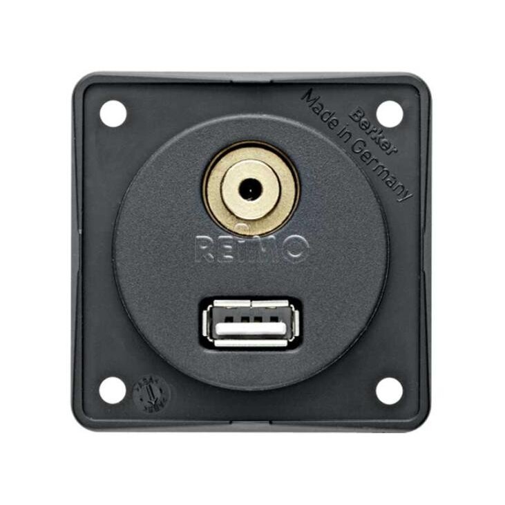 USB/garso lizdas, laisvas antracitas USB/garso lizdas, laisvas antracitas