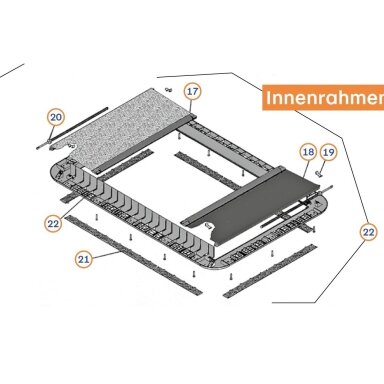 Užtemdoma žaliuze Heki 2 (dalis pažymėta 18 numeriu)