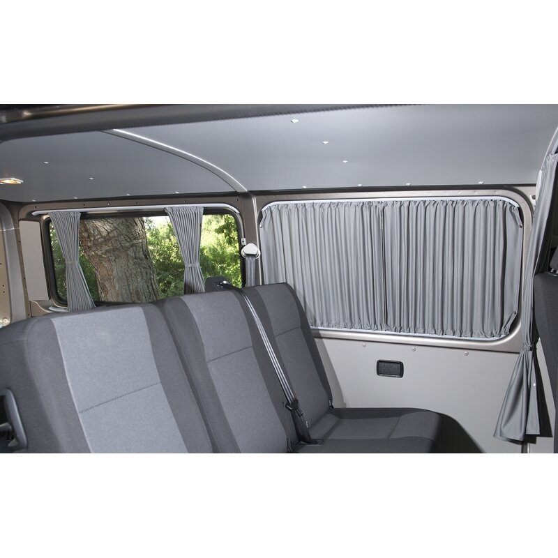 Užuolaidų komplektas pilkas, nepermatomos, „Ford Custom Transit TRUMPAS“ > 2023 m., stumdomos durys dešinėje Užuolaidų komplektas pilkas, nepermatomos, „Ford Custom Transit TRUMPAS“ > 2023 m., stumdomos durys dešinėje