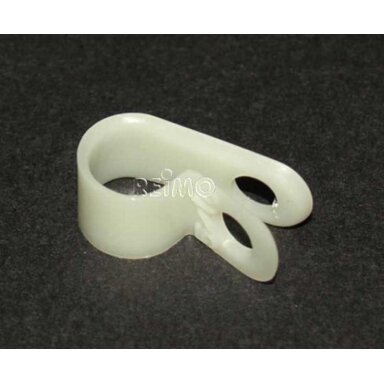 Vamzdžio spaustukas plastikinis 8 mm laisvas Vamzdžio spaustukas plastikinis 8 mm laisvas