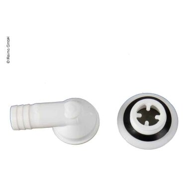 Vandens nuleidimo komplektas 90° žarna 3/4", išleidimo anga 23 mm, B tipas