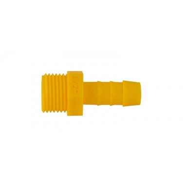 Vandens skirstytuvo jungtis tiesi - spalva: geltona 3/8 10mm