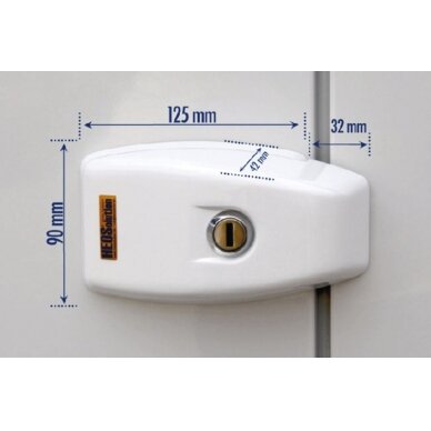 VAN Apsauga stumdomoms, galinėms ir sparninėms durims balta VAN Apsauga stumdomoms, galinėms ir sparninėms durims balta
