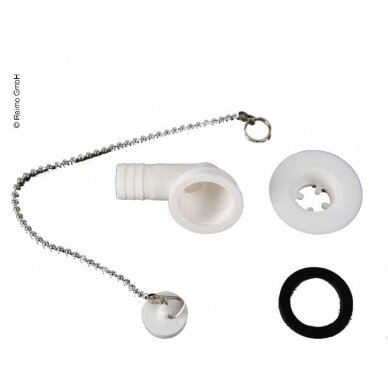 Vandens nuleidimo komplektas 90° žarna 3/4", išleidimo anga 23 mm, B tipas 2 Vandens nuleidimo komplektas 90° žarna 3/4", išleidimo anga 23 mm, B tipas 2