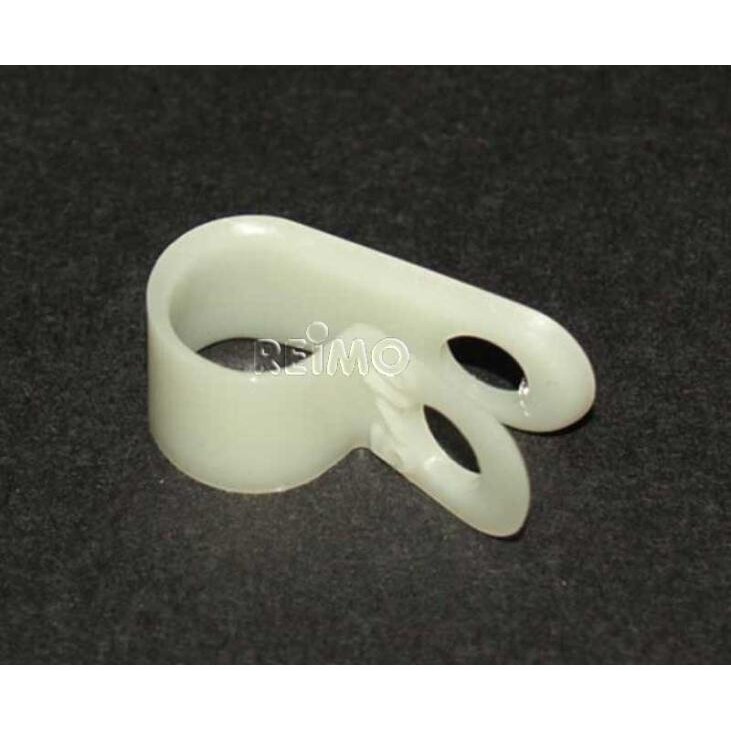 Vamzdžio spaustukas plastikinis 8 mm laisvas Vamzdžio spaustukas plastikinis 8 mm laisvas