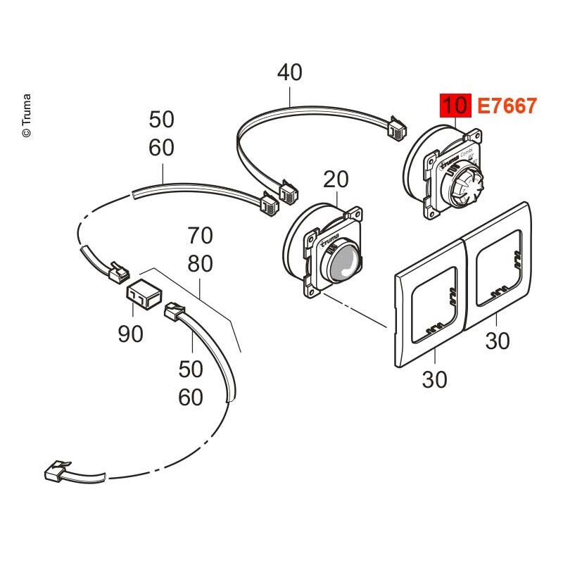 Valdymo skydelis juodas CP Classic 1