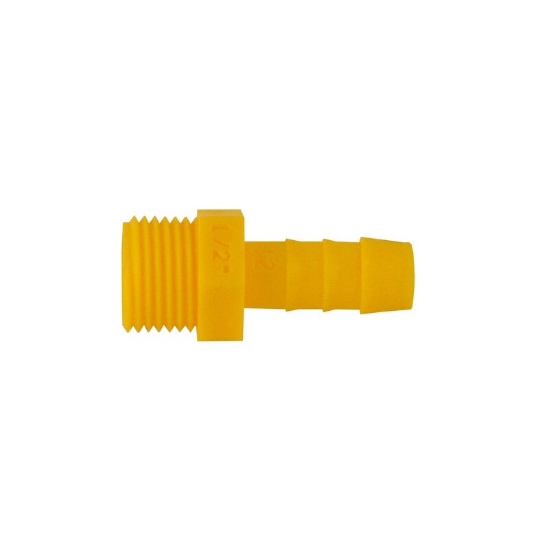 Vandens skirstytuvo jungtis tiesi - spalva: geltona 3/8 10mm