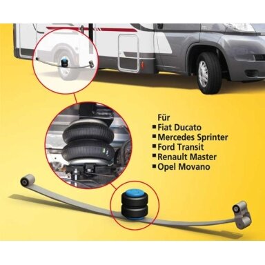 VB SemiAir 2 grandžių papildomos pneumatinės spyruoklės komforto komplektas MB Sprinter 409-524 iš Bj.2006 VB SemiAir 2 grandžių papildomos pneumatinės spyruoklės komforto komplektas MB Sprinter 409-524 iš Bj.2006