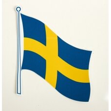 Vėliavos lipdukai Švedija 2 pak., 145 x 125 mm