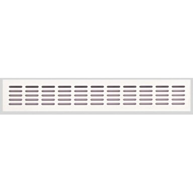 Vėdinimo grotelės 400 x 80 mm (baltos)