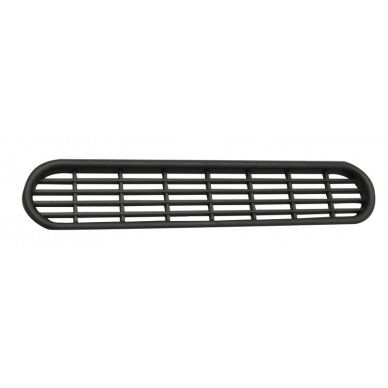 Vėdinimo grotelės ovalios 205x40, sidabrinės Vėdinimo grotelės ovalios 205x40, sidabrinės