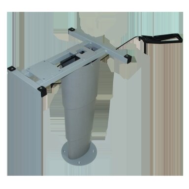 Vienos kolonos pakeliamas stalas Primero Comfort, 325-685mm, sidabro pilkas Vienos kolonos pakeliamas stalas Primero Comfort, 325-685mm, sidabro pilkas
