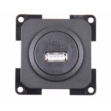 Vienpusis USB lizdas pilkas, laisvas