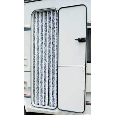 Vilnos užuolaidos 56x185 ruda/smėlio spalvos priekabų durims
